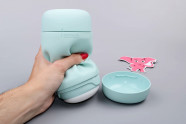Tenga Puffy Green masturbátor (16,5 cm), v ruke