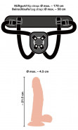 Vibračný pripínací penis Gigolina (21 cm)