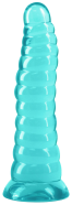 Gélové dildo s prísavkou Fantasia Nymph (19 cm), tyrkysové