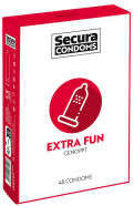 Secura Extra Fun - vrúbkované kondómy (48 ks)