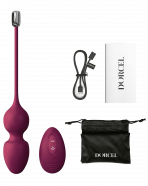 Vibračné venušine guľôčky Juicy Plum s diaľkovým ovládaním