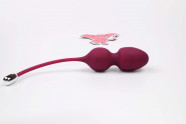 Vibračné venušine guľôčky Juicy Plum s diaľkovým ovládaním