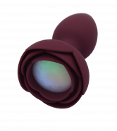 Svietiaci análny kolík s dotykovým tlačidlom Rose Flash (9,5 cm)