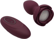 Svietiaci análny kolík s dotykovým tlačidlom Rose Flash (9,5 cm)