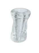 Masturbátor Clear Jack (12,4 cm) + darček erekčný krúžok
