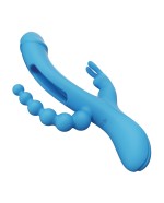 TRILUX Kinky Finger Rabbit Vibrator with Anal Beads Blue