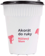 Merch – hravý sloní téglik Růžový Slon (0,3 l)