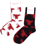 Merch – hravé slonie ponožky čierne Růžový Slon (3 ks)