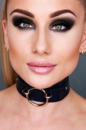 Kinky Diva O-Ring Obojok Čierny/Strieborný