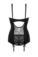 CHRISTINE 2-dielna sada podväzkového topu Marzia - čierna S/M