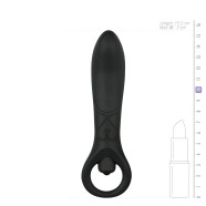 EASYTOYS Anal Collection čierny análny vibrátor