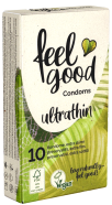 feelgood «ultrathin» vegan, ultra-thin and ultra-delicate condoms 10 pcs