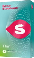 Sexy Elephant – ultratenké kondómy Thin 12 ks