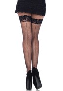 Elastanové sieťované pančuchy so švom na zadnej strane