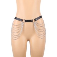 All-match trend metal tassel dark punk chain belt