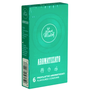 Love Match Single: Aromatizzato – Farebné a aromatizované kondómy (6 ks)