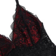 Čipkovaná košieľka Inferna Black-Red