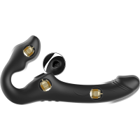 Vibračný strapless pripínací penis s diaľkovým ovládaním Magic Mike (21 cm)