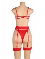 Podväzkový komplet Red Desire