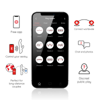 Oninder rotačný vibrátor s mobilnou aplikáciou (23 cm)