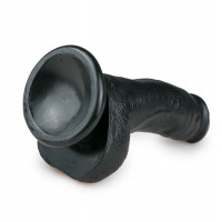 Realistické dildo s prísavkou a semenníkmi Darknite (15 cm)