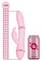 Handsfree pulzátor s výbežkom na klitoris Pulzie Bunny (22 cm)