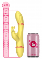 Vibrátor s výbežkom na klitoris Bee (21 cm) + darček Toybag