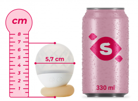Svietiaci masážny vibrátor Tenga Iroha Ukidama (6,9 cm)