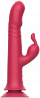 Rotačný vibrátor na klitoris s prísavkou Aphrodite Bunny Twister (24 cm)