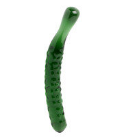 Sklenené dildo Mr. Cucumber (20 cm)