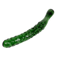 Sklenené dildo Mr. Cucumber (20 cm)