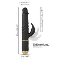 Perličkový prirážací vibrátor Furious Rabbit 2.0 (27 cm)