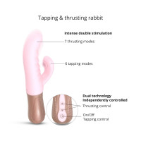 Silikónový pulzátor Sassy Bunny