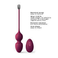 Vibračné venušine guľôčky Juicy Plum s diaľkovým ovládaním