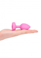 B-Vibe vibračný análny kolík Heart S/M s diaľkovým ovládaním