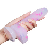 Dildo s trblietkami Bliss (18 cm)