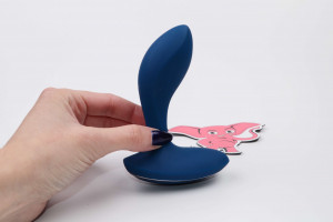 Análny kolík na masáž prostaty Rapture P s diaľkovým ovládaním (11 cm) + darček Análny gél 15 ml