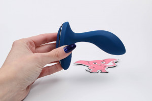 Análny kolík na masáž prostaty Rapture P s diaľkovým ovládaním (11 cm) + darček Análny gél 15 ml