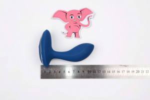Análny kolík na masáž prostaty Rapture P s diaľkovým ovládaním (11 cm) + darček Análny gél 15 ml
