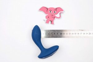 Análny kolík na masáž prostaty Rapture P s diaľkovým ovládaním (11 cm) + darček Análny gél 15 ml
