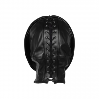 Koženková maska Zip-up Bondage
