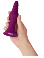 Vibračný análny kolík Pyra Large s diaľkovým ovládaním (15 cm)