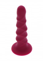 Silikónové dildo s prísavkou Ribbed Dong (16 cm)