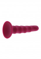 Silikónové dildo s prísavkou Ribbed Dong (16 cm)