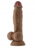 Shaft dildo z dvojitého tekutého silikónu Realistic Dong (24 cm)
