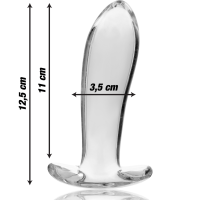 Sklenený análny kolík Borosilicate Nebula (12,5 cm)