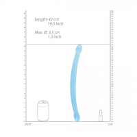 Obojstranné gélové dildo Flexi Duo (42 cm)