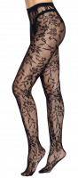 Seamless Floral Lace Tights