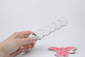 Sklenené dildo Icicles No. 3 (20 cm) + darček Toybag
