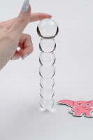 Sklenené dildo Icicles No. 3 (20 cm) + darček Toybag